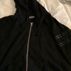 Kith black xl hooded sweatshirt